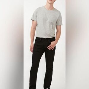 NWT David Britton Men’s Buffalo Black SIX-X Straight Leg Stretch Denim Jeans 36